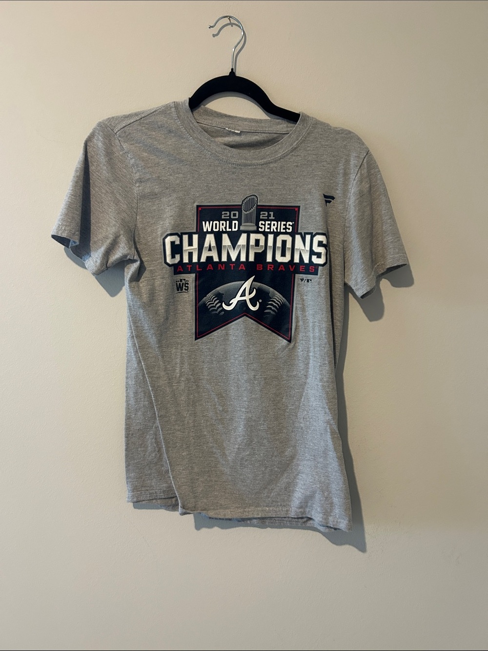 Fanatics Gray Crewneck T-Shirt with White Logo